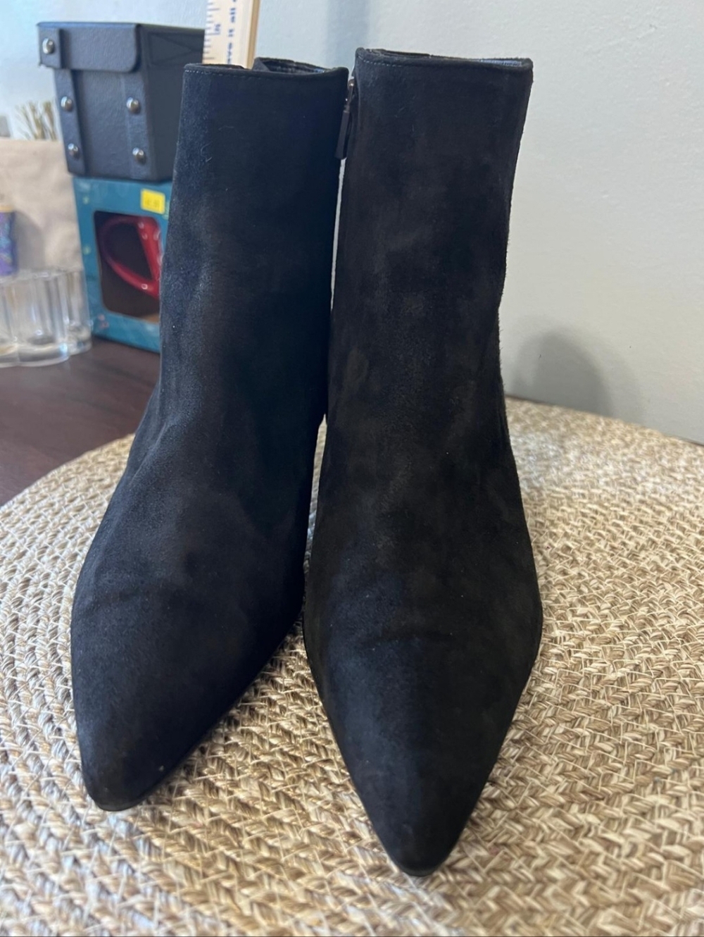 LOIRET Artisan Suede Ankle Boots – Handmade – Size 35.5 – Women's. - Picture 10 of 13